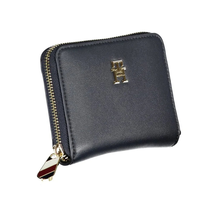 Tommy Hilfiger Blue Polyurethane Women Wallet