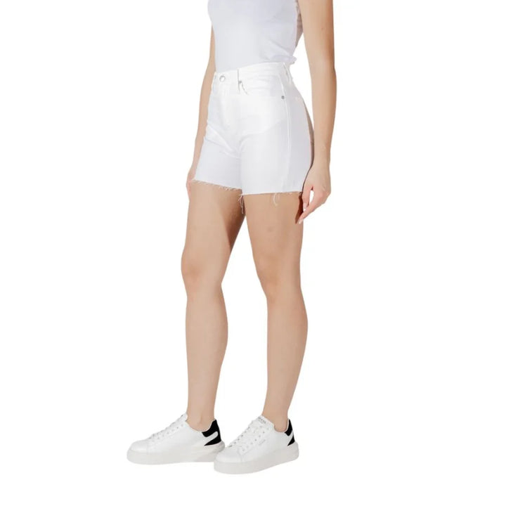 Calvin Klein Jeans White Cotton Shorts