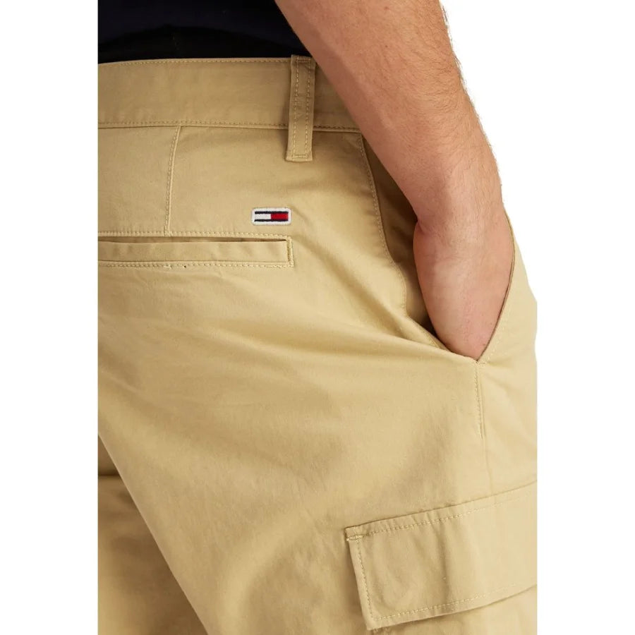 Tommy Hilfiger Jeans Beige Cotton Bermuda Shorts