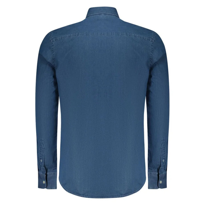 North Sails Blue Cotton Men Shirt