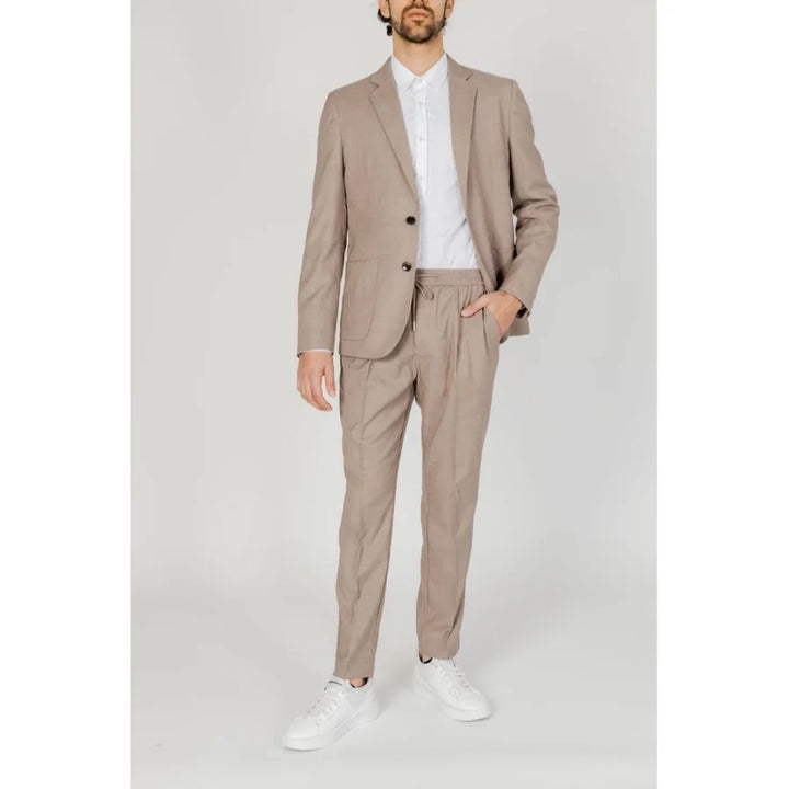 Antony Morato Beige Polyester Casual Pants