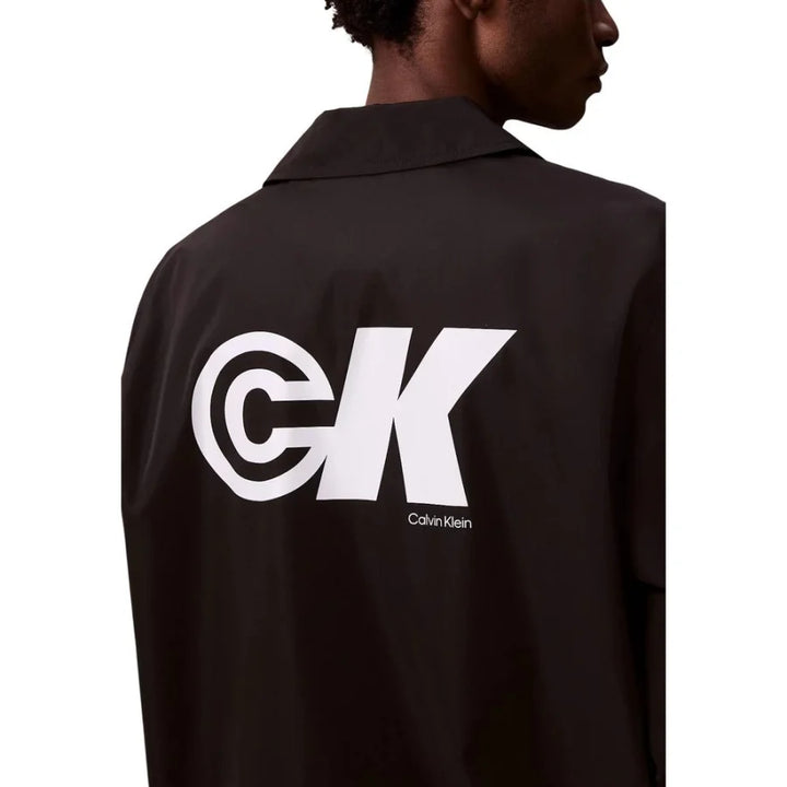 Calvin Klein Jeans Black Polyester Shell Jacket