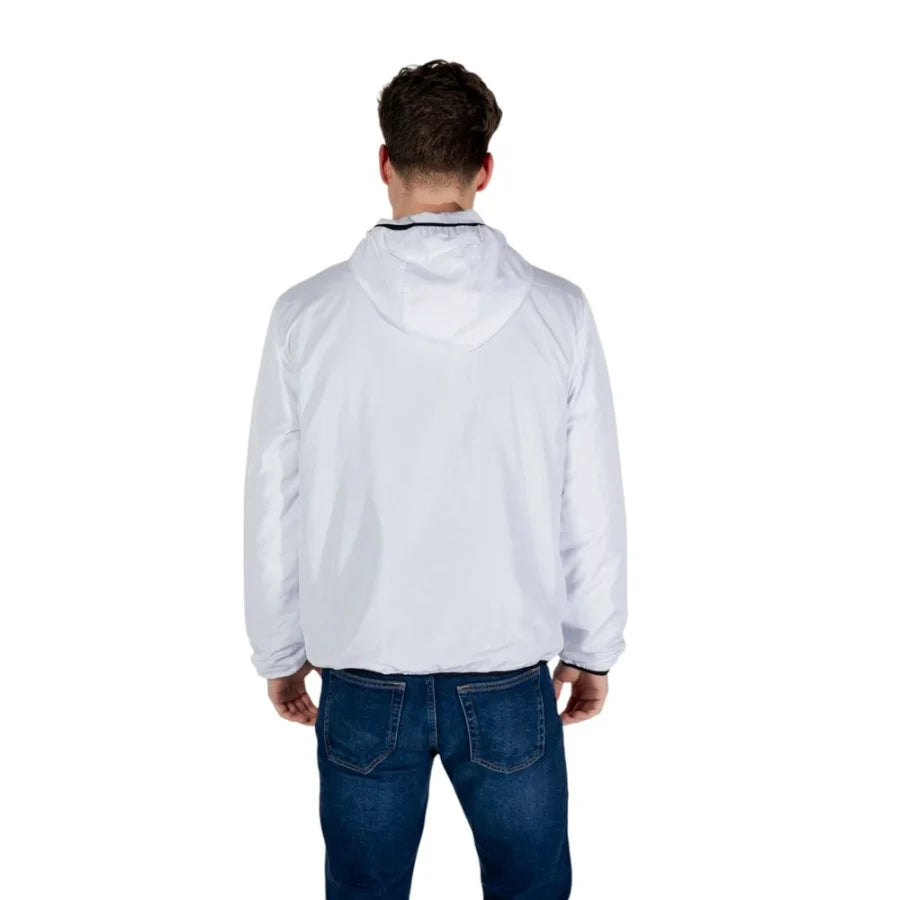 EA7 Emporio Armani White Polyester Shell Jacket