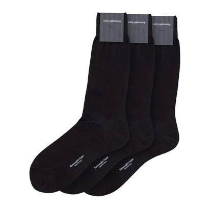 3-Pack Men’s Grey Socks in Scottish Lisle Cotton by Ermenegildo Zegna ZEGNA