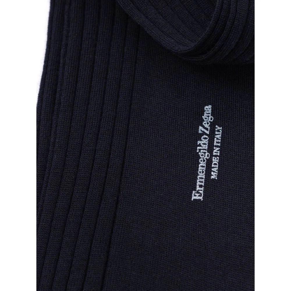 3-Pack Men’s Navy Blue Socks Ermenegildo Zegna Merino Wool Italy ZEGNA