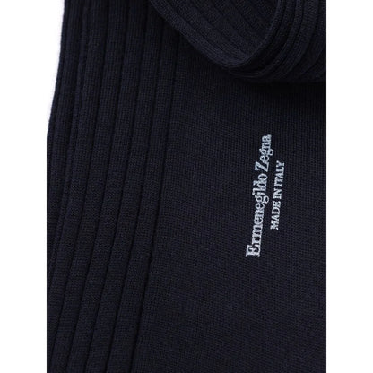 3-Pack Men’s Navy Blue Socks Ermenegildo Zegna Merino Wool Italy ZEGNA