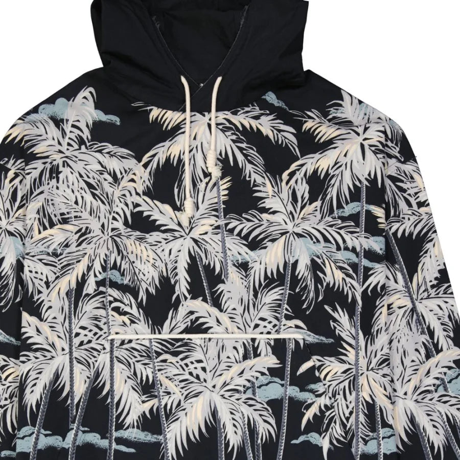 Palm Angels Black Cotton Pattern Shirt