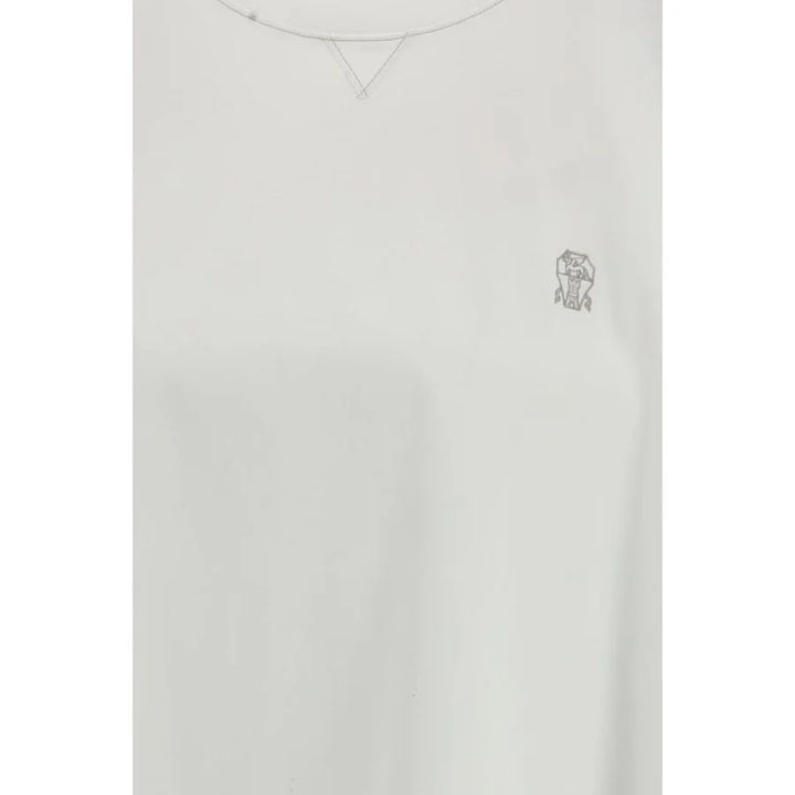 Brunello Cucinelli White Cotton T-Shirt
