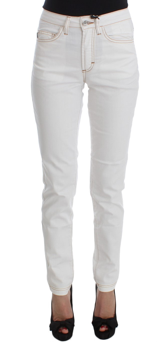Jean slim blanc Cavalli Chic