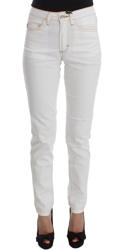 Jean slim blanc Cavalli Chic