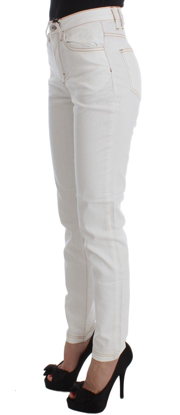 Jean slim blanc Cavalli Chic