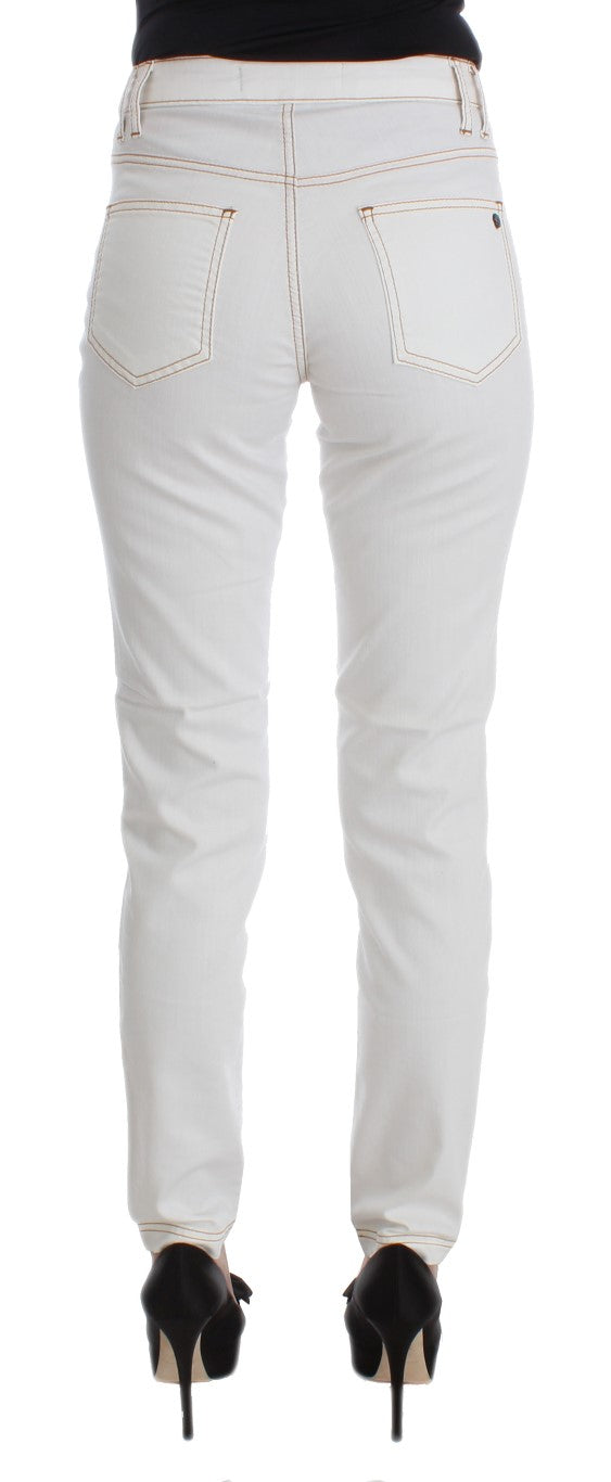 Jean slim blanc Cavalli Chic