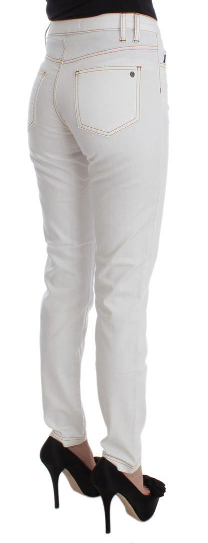 Jean slim blanc Cavalli Chic
