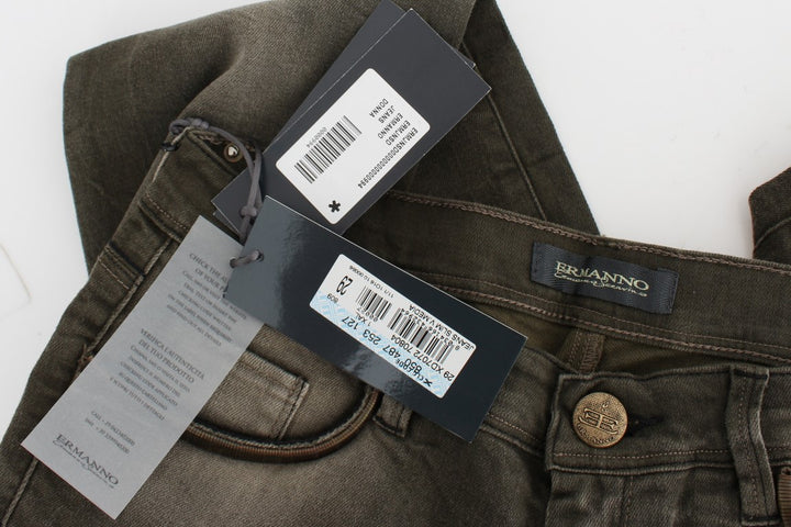 Ermanno Scervino Jeans Slim Fit Vestido Gris Sensación
