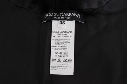 Dolce &amp; Gabbana Écharpe Chic en Fourrure de Renard Noir