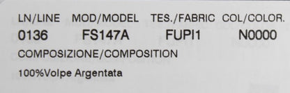 Dolce &amp; Gabbana Écharpe Chic en Fourrure de Renard Noir