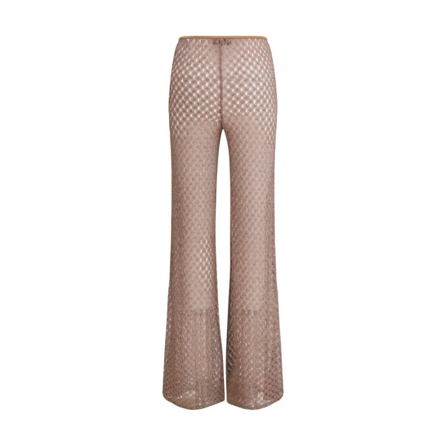 Missoni Brown Viscose Flared Pants