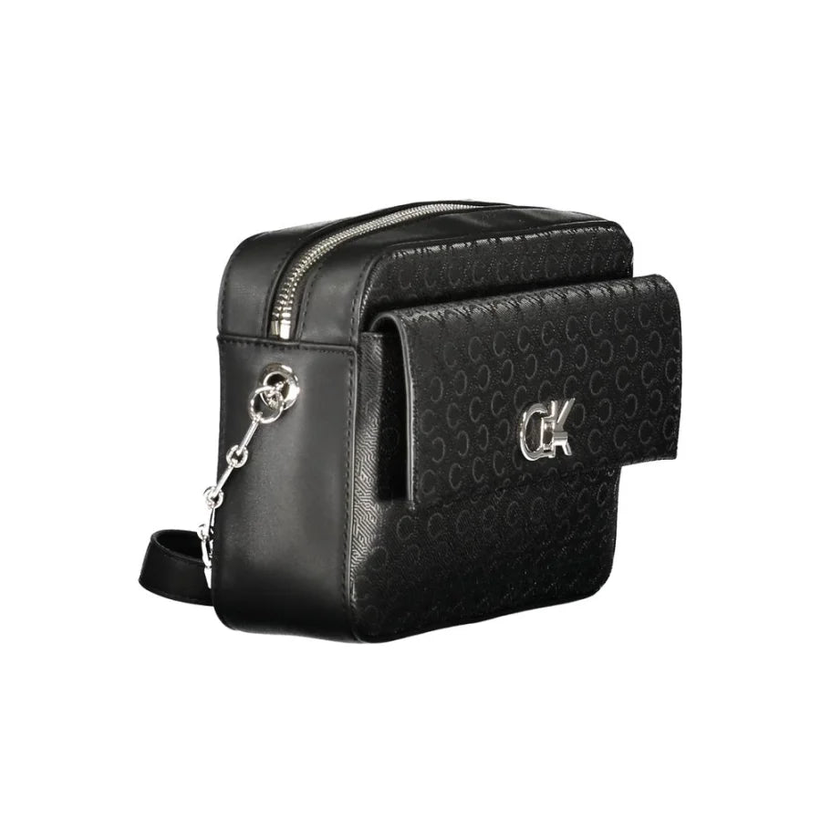 Calvin Klein Black Polyester Women’s Shoulder Bag