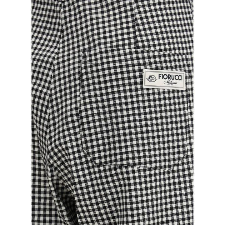 Fiorucci Multicolor Fleece Wool Casual Pants