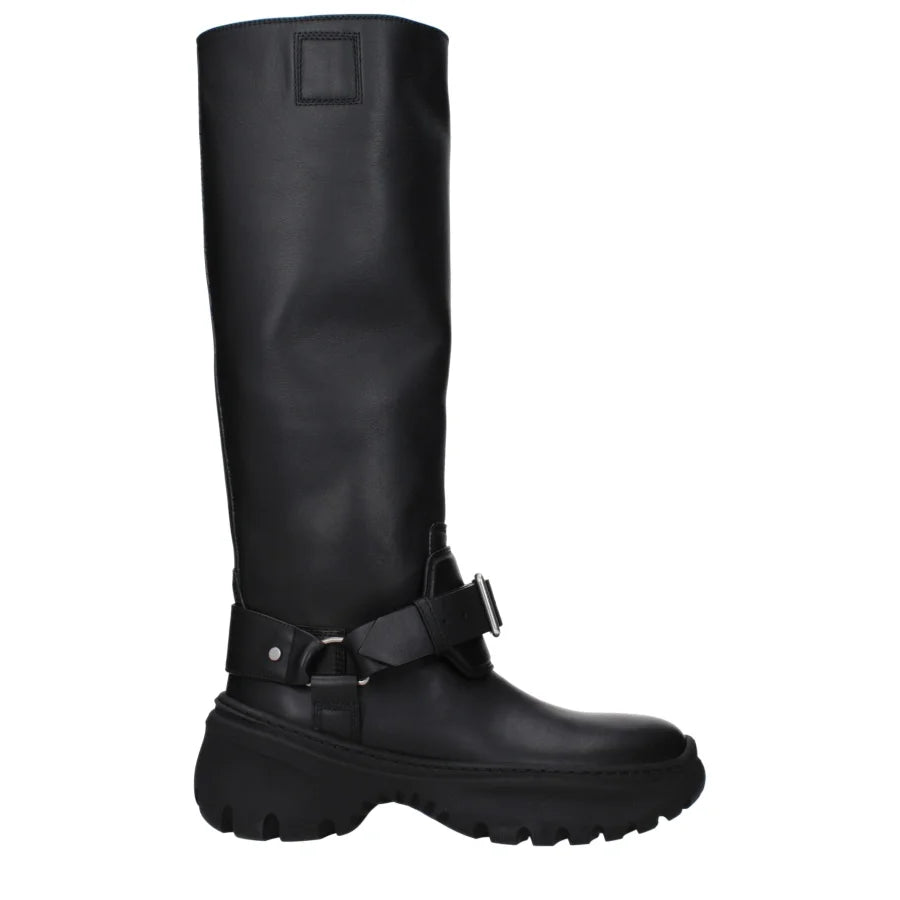 Burberry Black Leather Boots