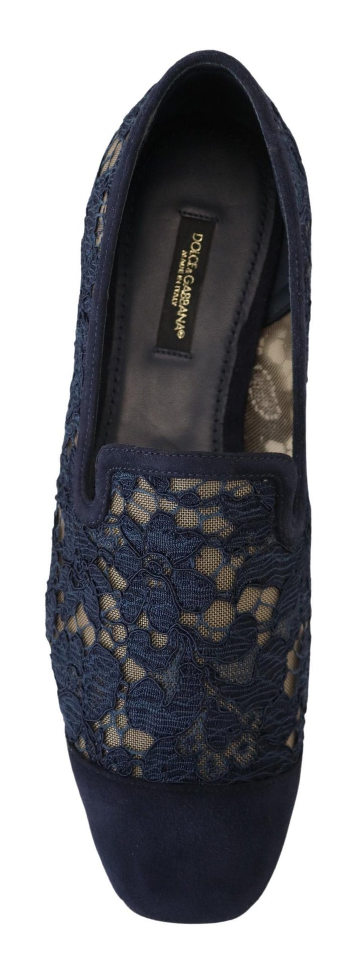 Mocassins plats bleus élégants Dolce &amp;amp; Gabbana - Chic d&
