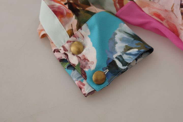 Chemisier élégant en soie à patchwork floral Dolce &amp;amp; Gabbana