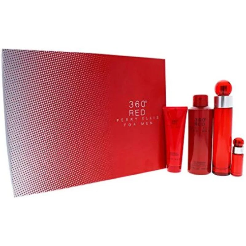 360 Red 4 Piece Gift Set Men’s Sets Perry Ellis