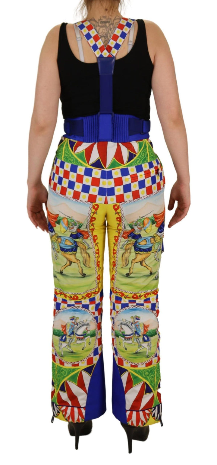 Dolce &amp; Gabbana Multicolor Printed Snow Trouser Pants