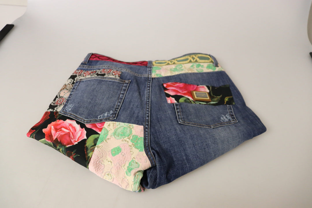 Jeans ajustados con patchwork de Dolce &amp;amp; Gabbana, sensación de cintura alta