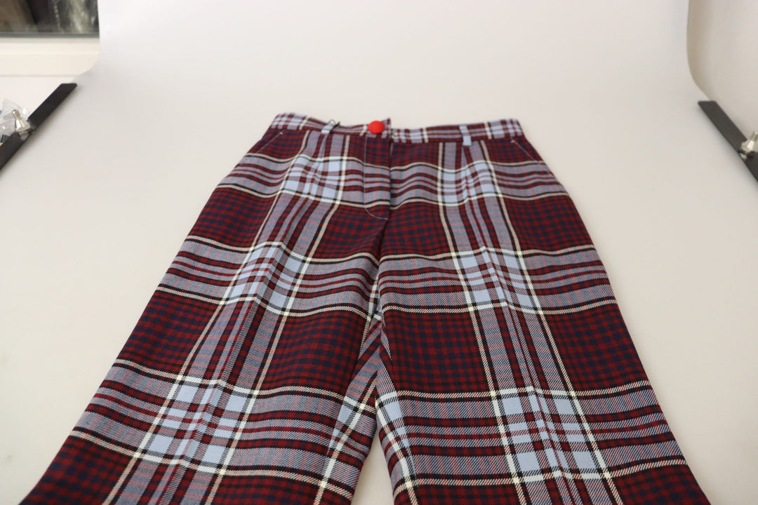Pantalones de vestir de cintura alta Dolce Gabbana Fragancia de lujo