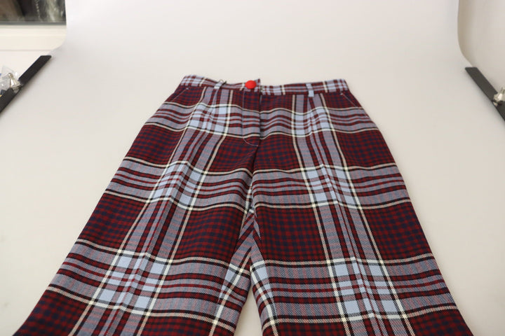 Pantalones de vestir de cintura alta Dolce Gabbana Fragancia de lujo