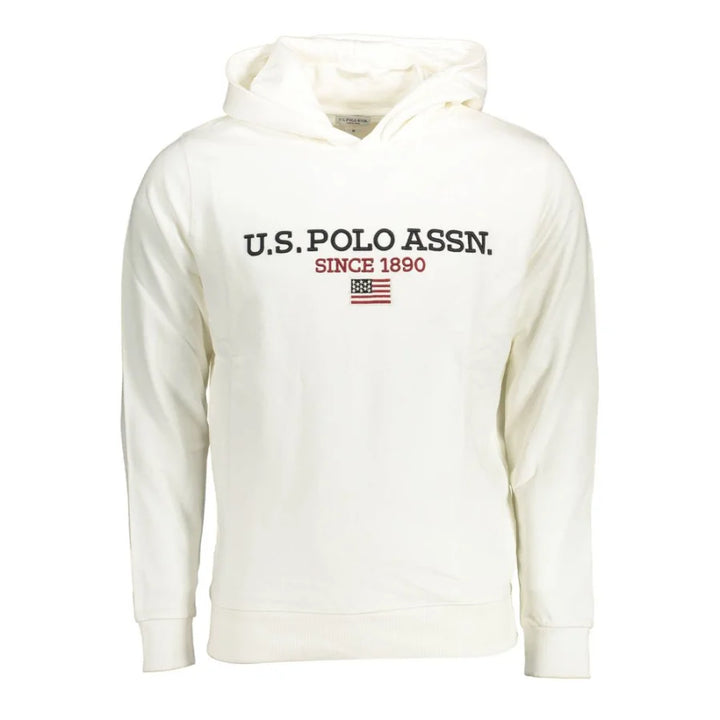 U.S. POLO ASSN. White Cotton Men Sweatshirt