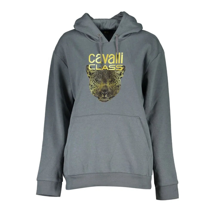 Cavalli Class Grigio Polyester Women Sweatshirt