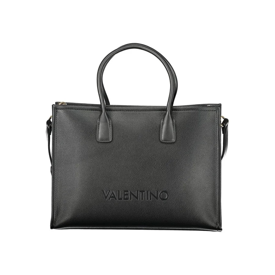 Mario Valentino Black Polyurethane Women Handbag