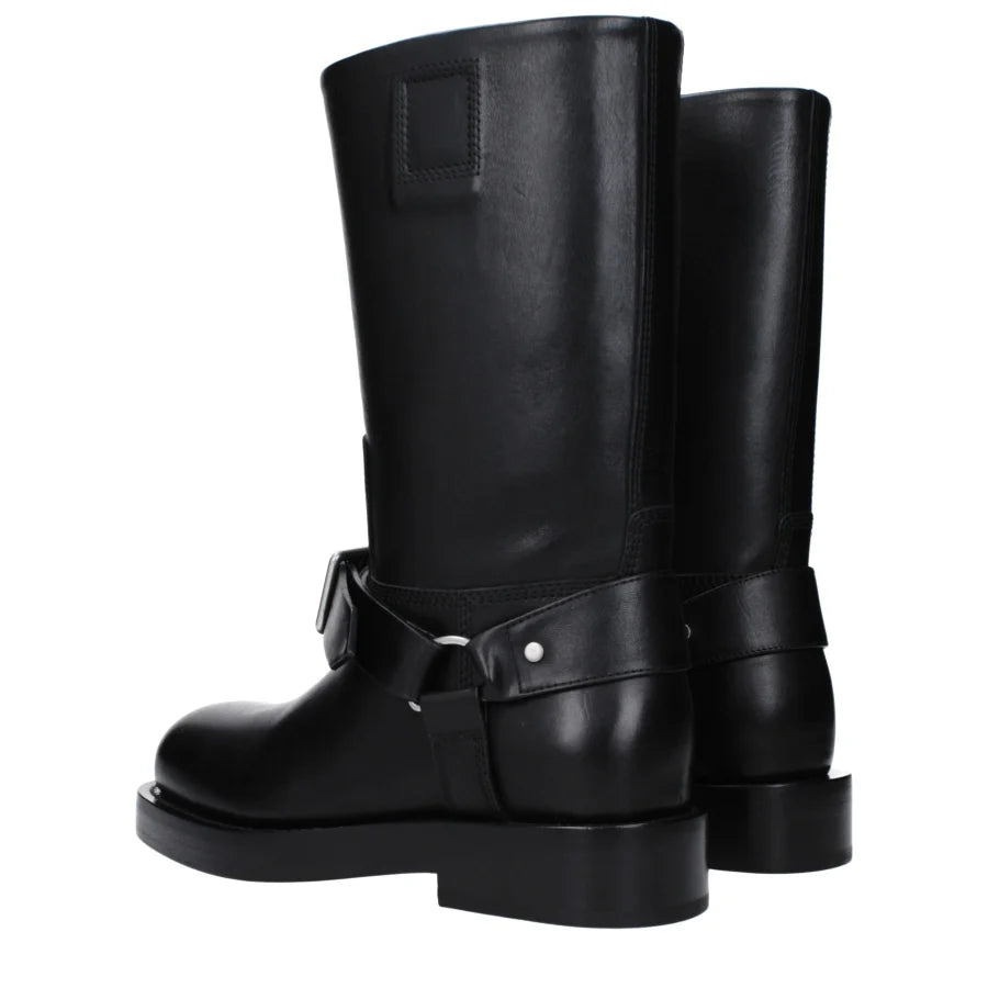 Burberry Black Leather Boots