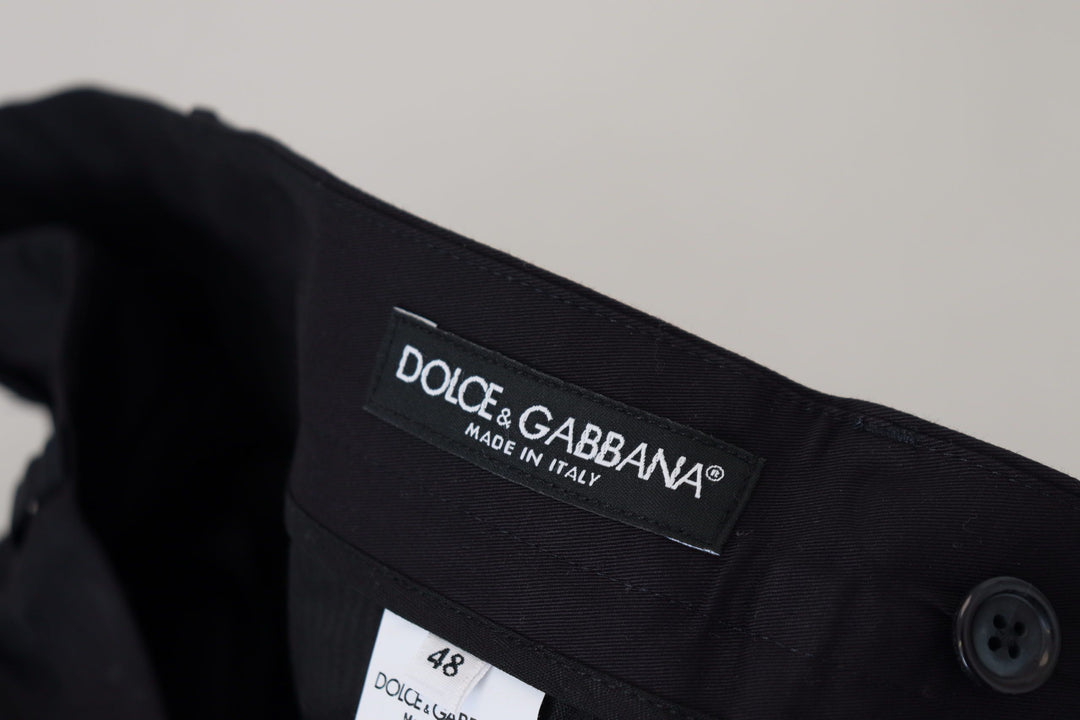 Pantalones chinos ajustados Dolce Gabbana con cierre de cremallera, estilo sensacional