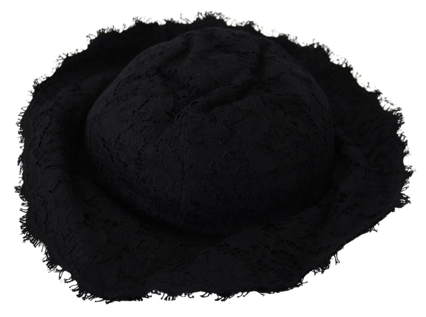 Dolce &amp; Gabbana Élégant chapeau de créateur noir prêt pour le soleil
