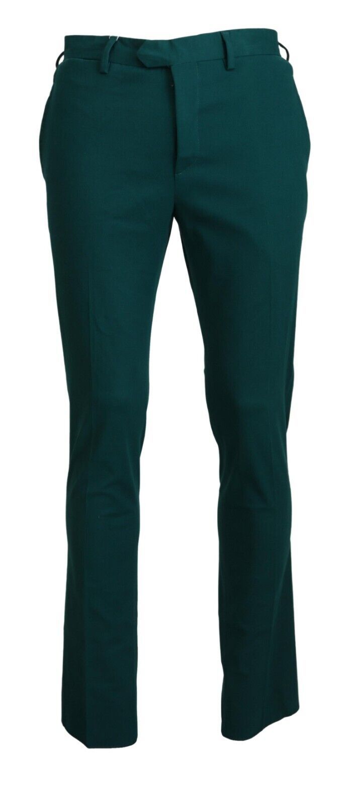 Pantalon en pur coton vert élégamment taillé BENCIVENGA