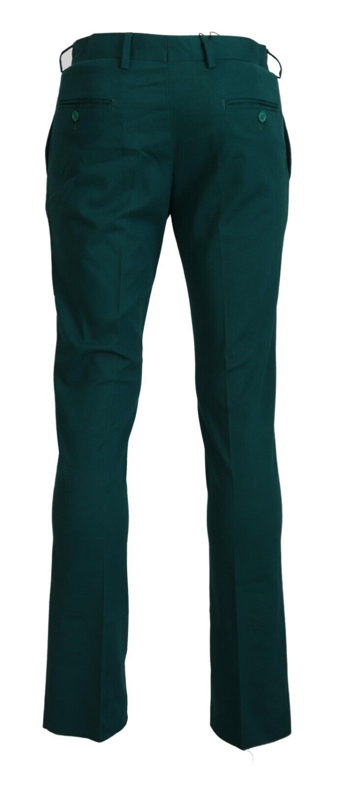 Pantalon en pur coton vert élégamment taillé BENCIVENGA
