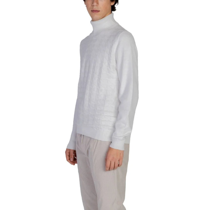 Antony Morato White Cotton Turtleneck