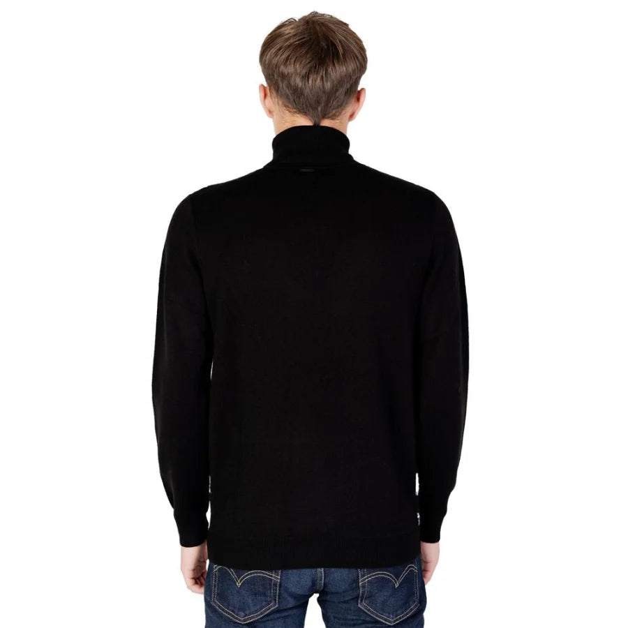 Antony Morato Black Wool Turtleneck