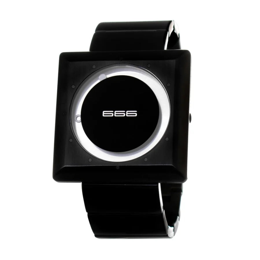 666BARCELONA Black Stainless Steel Dress Watch