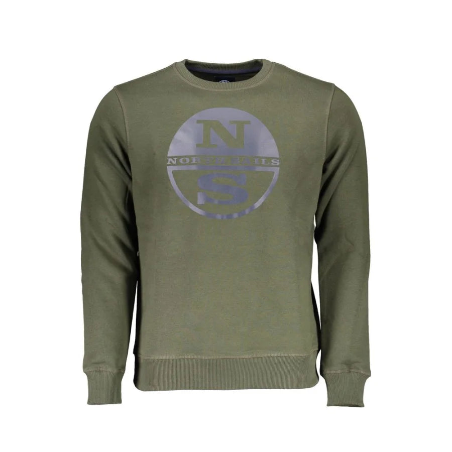 North Sails Verde Cotton Men Sweatshirt