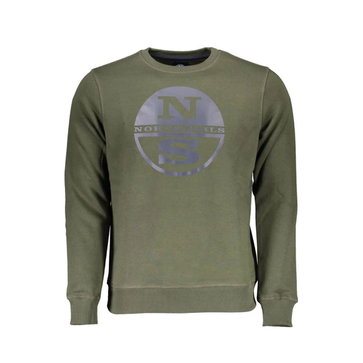 North Sails Verde Cotton Men Sweatshirt