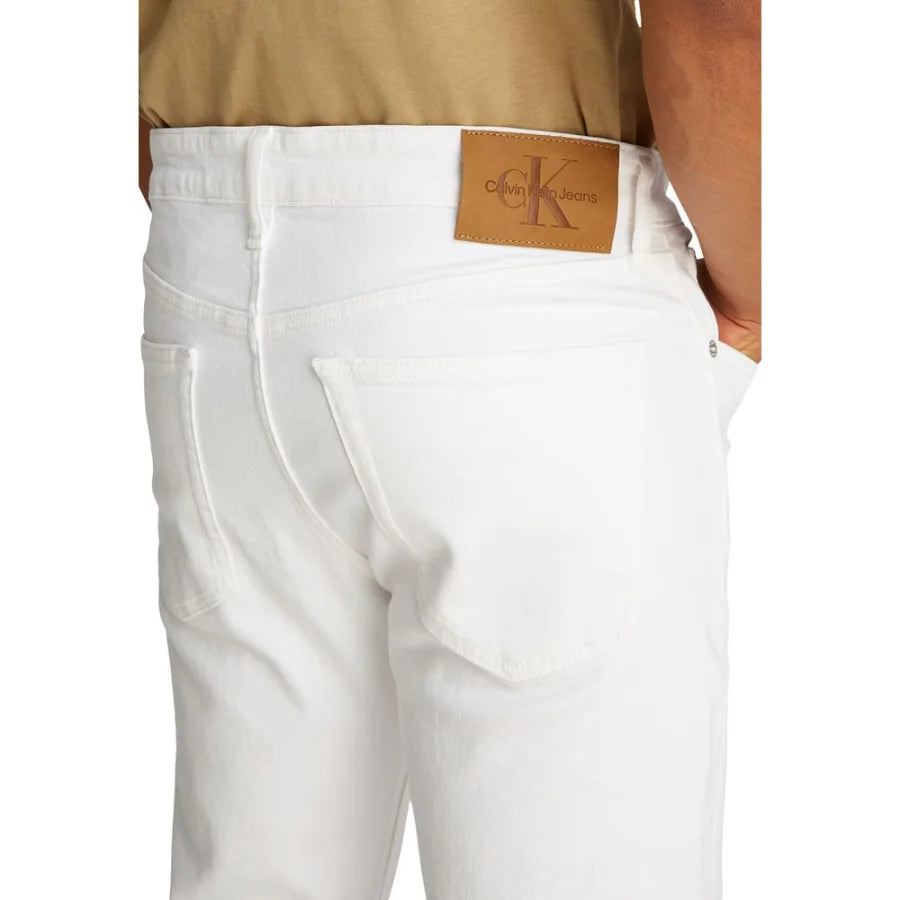 Calvin Klein Jeans White Cotton Skinny