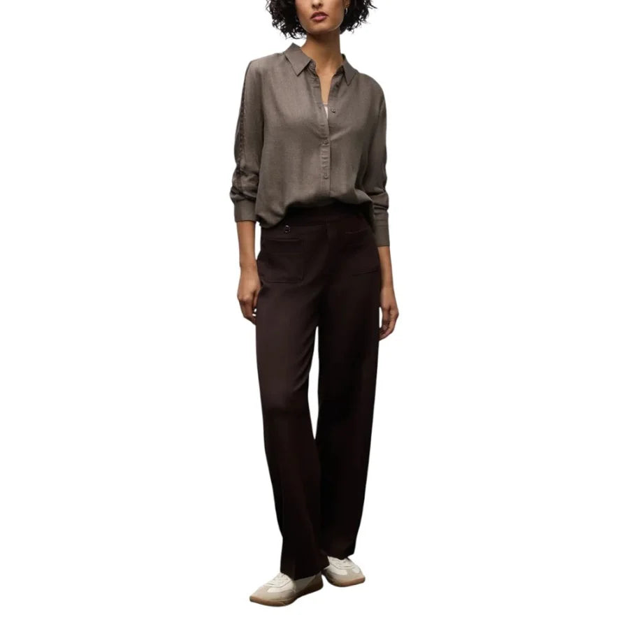 Street One Brown Viscose Blouse