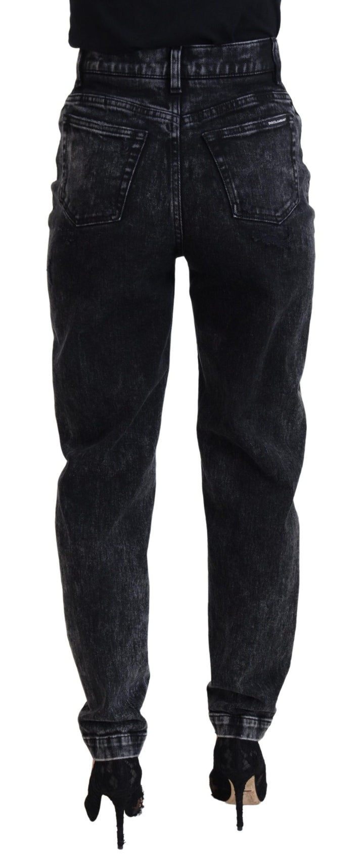 Pantalon en denim noir élégant Dolce &amp;amp; Gabbana