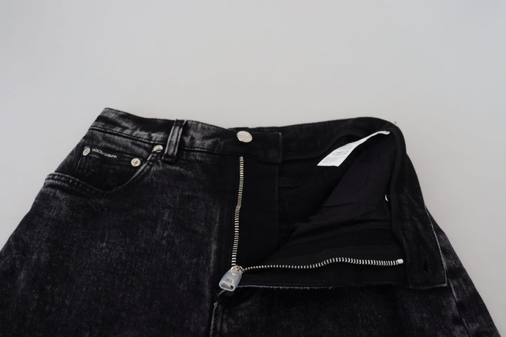 Pantalon en denim noir élégant Dolce &amp;amp; Gabbana