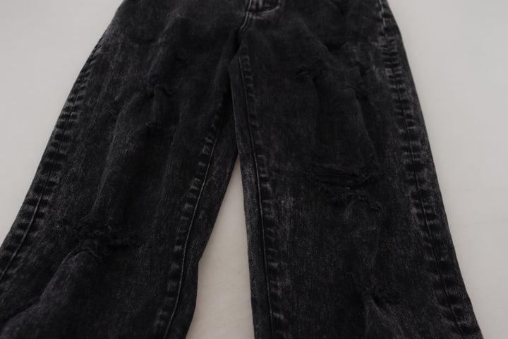 Pantalon en denim noir élégant Dolce &amp;amp; Gabbana