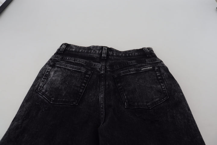 Pantalon en denim noir élégant Dolce &amp;amp; Gabbana